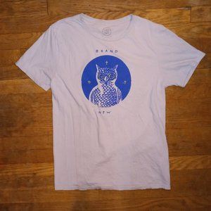 Brand New Owl T-shirt Grey Size Medium